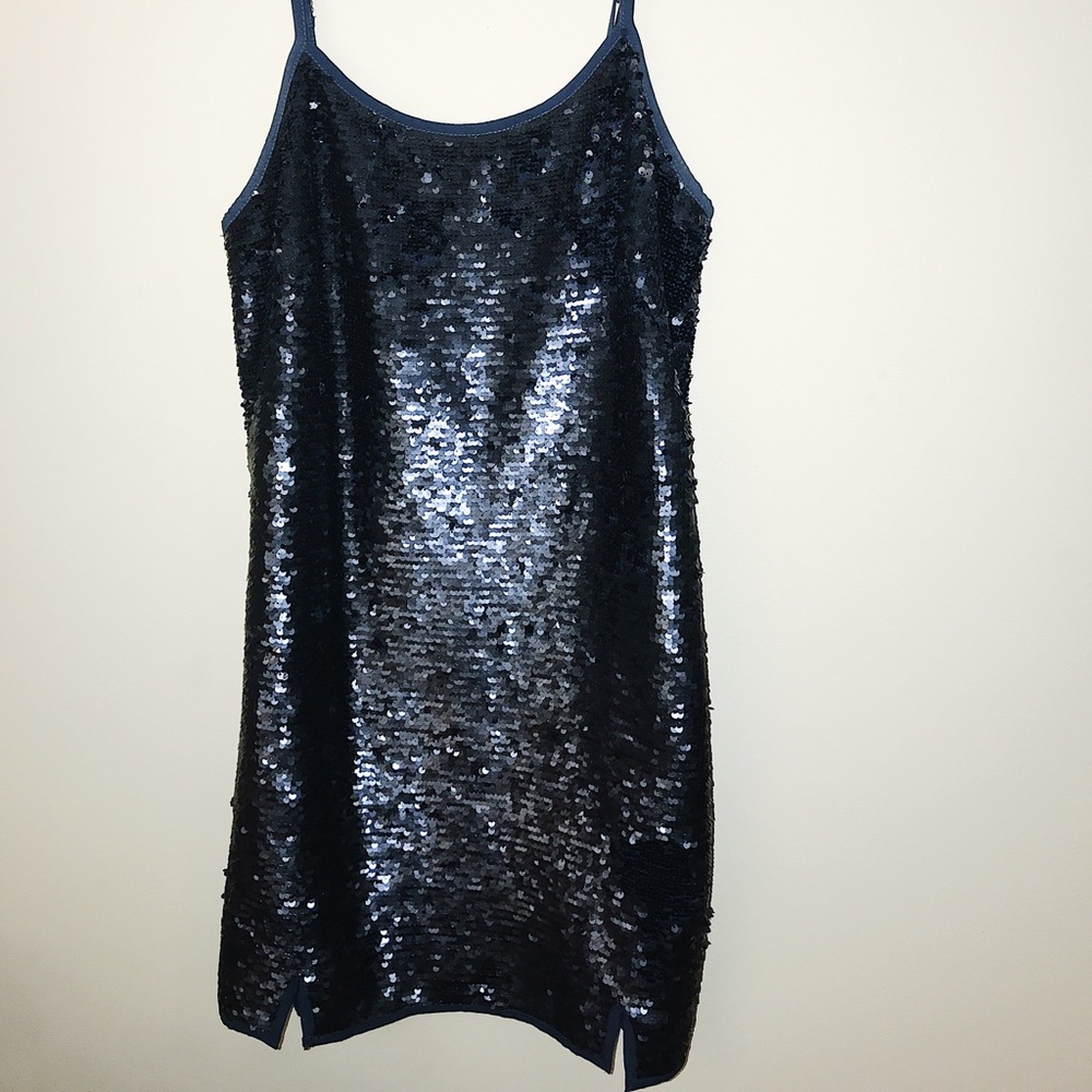 NBD Indigo Sequin Dress